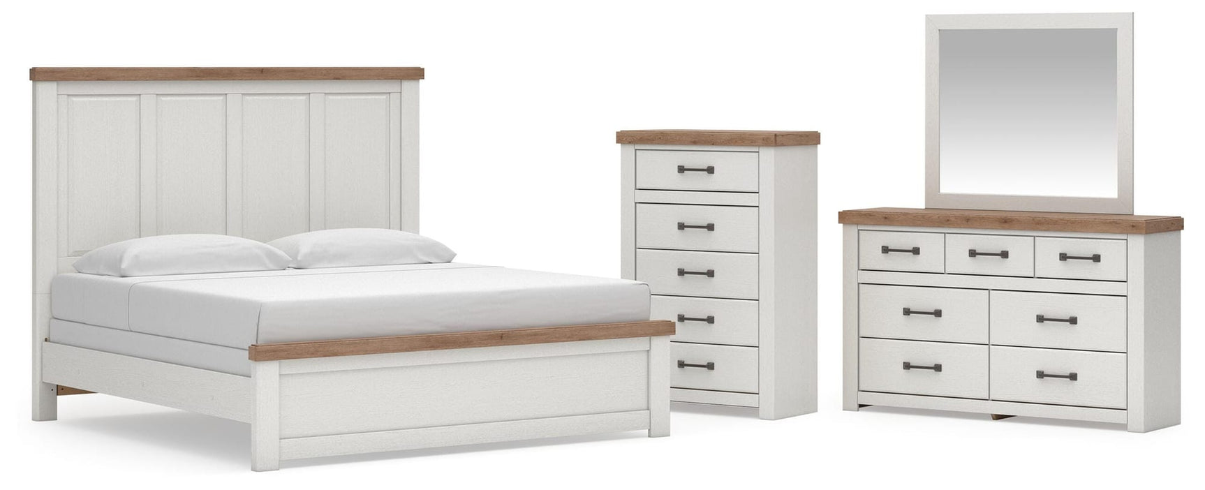 Savonport White/Brown Panel Bedroom Set view 55