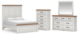Savonport White/Brown Panel Bedroom Set view 56