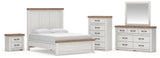 Savonport White/Brown Panel Bedroom Set view 57