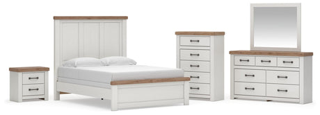 Savonport White/Brown Panel Bedroom Set view 57