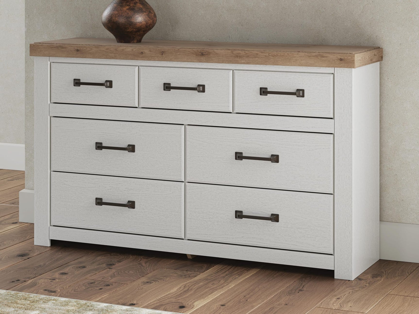 Savonport White/Brown Panel Storage Bedroom Set view 8