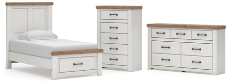 Savonport White/Brown Panel Storage Bedroom Set view 49
