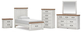 Savonport White/Brown Panel Storage Bedroom Set view 56