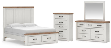 Savonport White/Brown Panel Storage Bedroom Set view 58