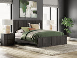Shaehartin Dark Brown King Panel Bed from Ella Furniture