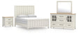 Shaybrock Antique White Panel Bedroom Set from Ella Furniture