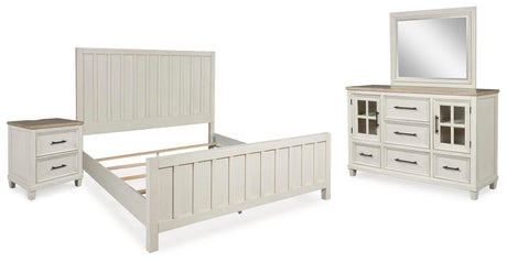 Shaybrock Antique White Panel Bedroom Set view 2