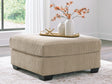 SimpleJoy Sand Chenille,Velvet Oversized Accent Ottoman from Ella Furniture