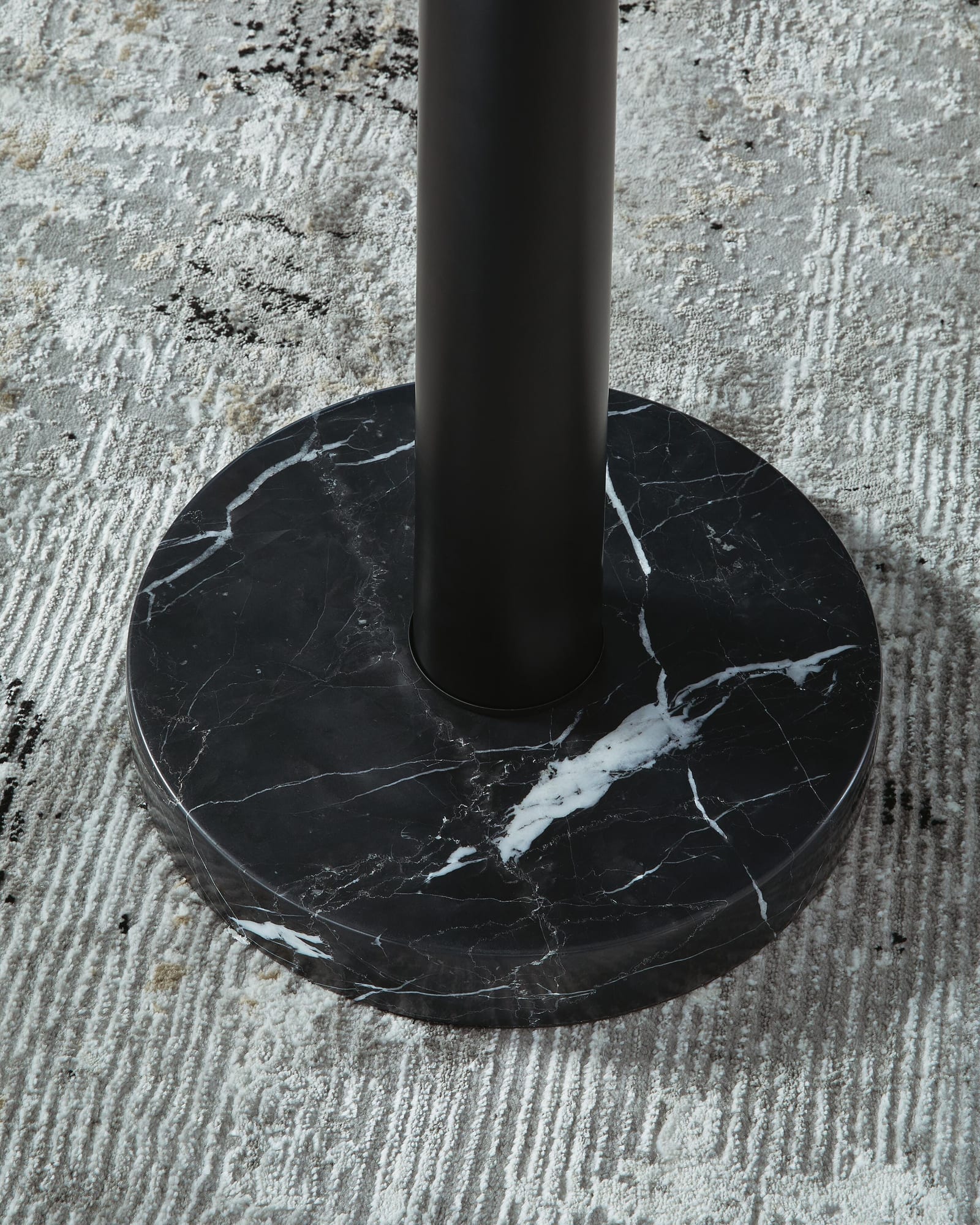 Sorcha Gold Finish/Black Floor Lamp detail view