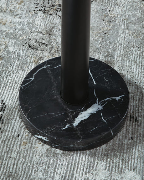 Sorcha Gold Finish/Black Floor Lamp detail view