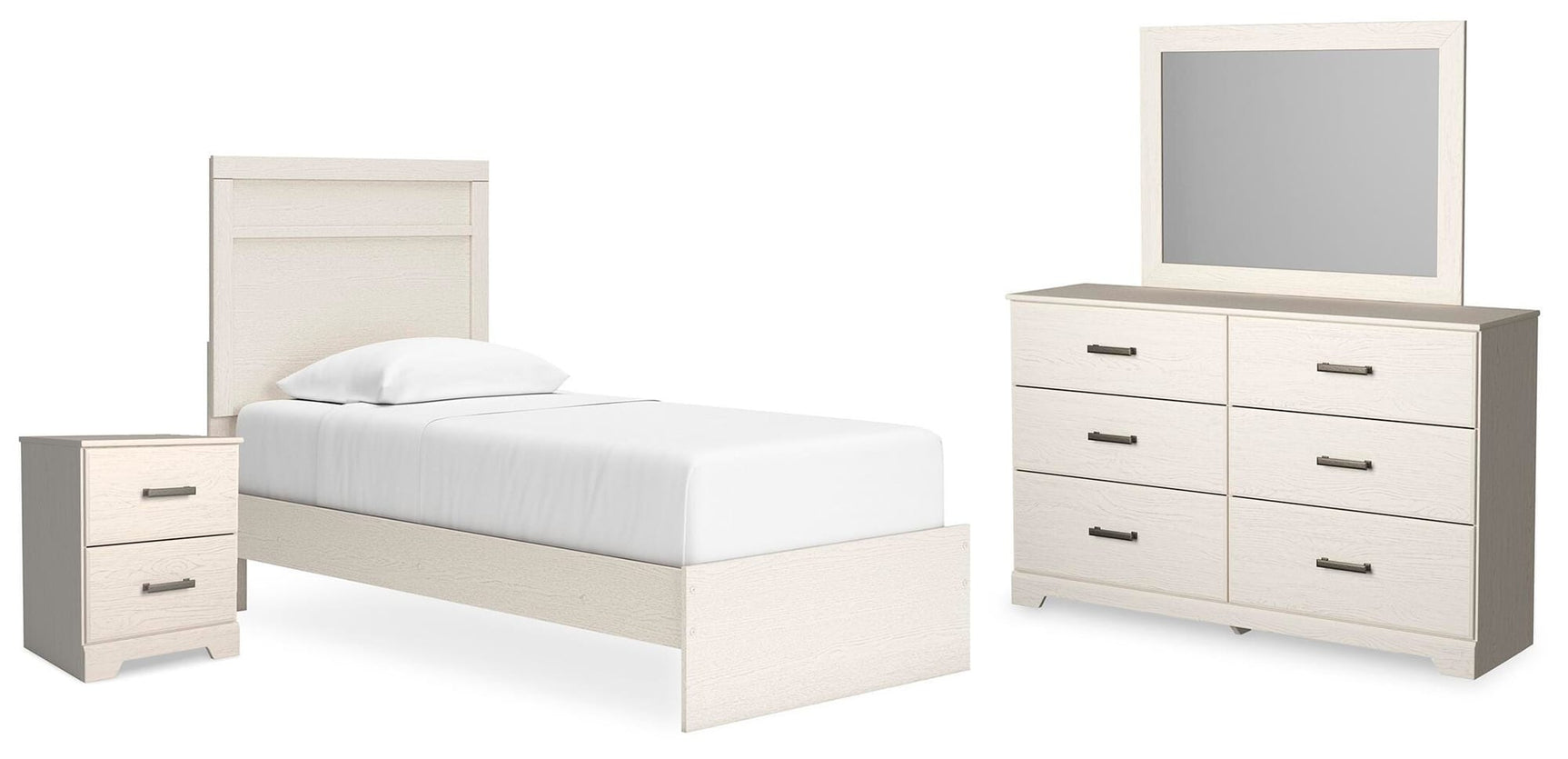 Stelsie White Panel Bedroom Set view 2