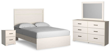 Stelsie White Panel Bedroom Set view 3