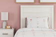 Stelsie White Panel Bedroom Set Twin 3: Bed, Dresser, Mirror from Ella Furniture