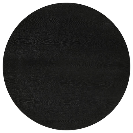 Strouse Contemporary Round Coffee Table in Black view 4