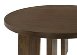 Strouse Contemporary Round Coffee Table in Dark Walnut view 5