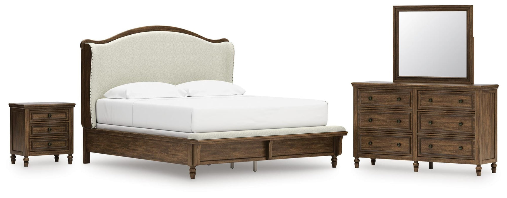 Sturlayne Brown Upholstered Panel Bedroom Set view 2