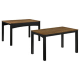 Sykes 47-inch 2-piece Nesting Dining Table Brown and Black view 3