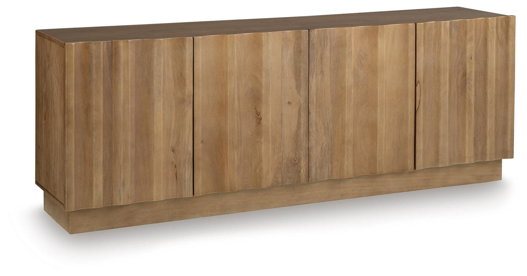 Timkins White Washed Accent Cabinet angled view