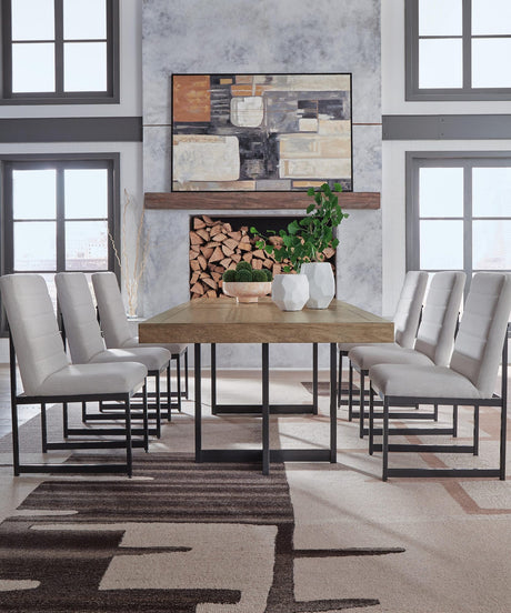 Tomtyn Light Brown Dining Set room view
