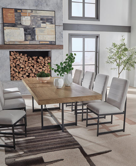 Tomtyn Light Brown Dining Set room view