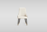 Toni Dining Chair in Beige and Grey with Diamond Stitching view 3