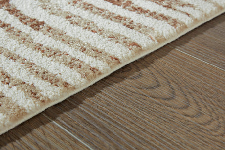 Uduak Cream/Tan/Rust Large Rug detail view