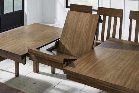 Urbinforte Light Brown Dining Set detail view
