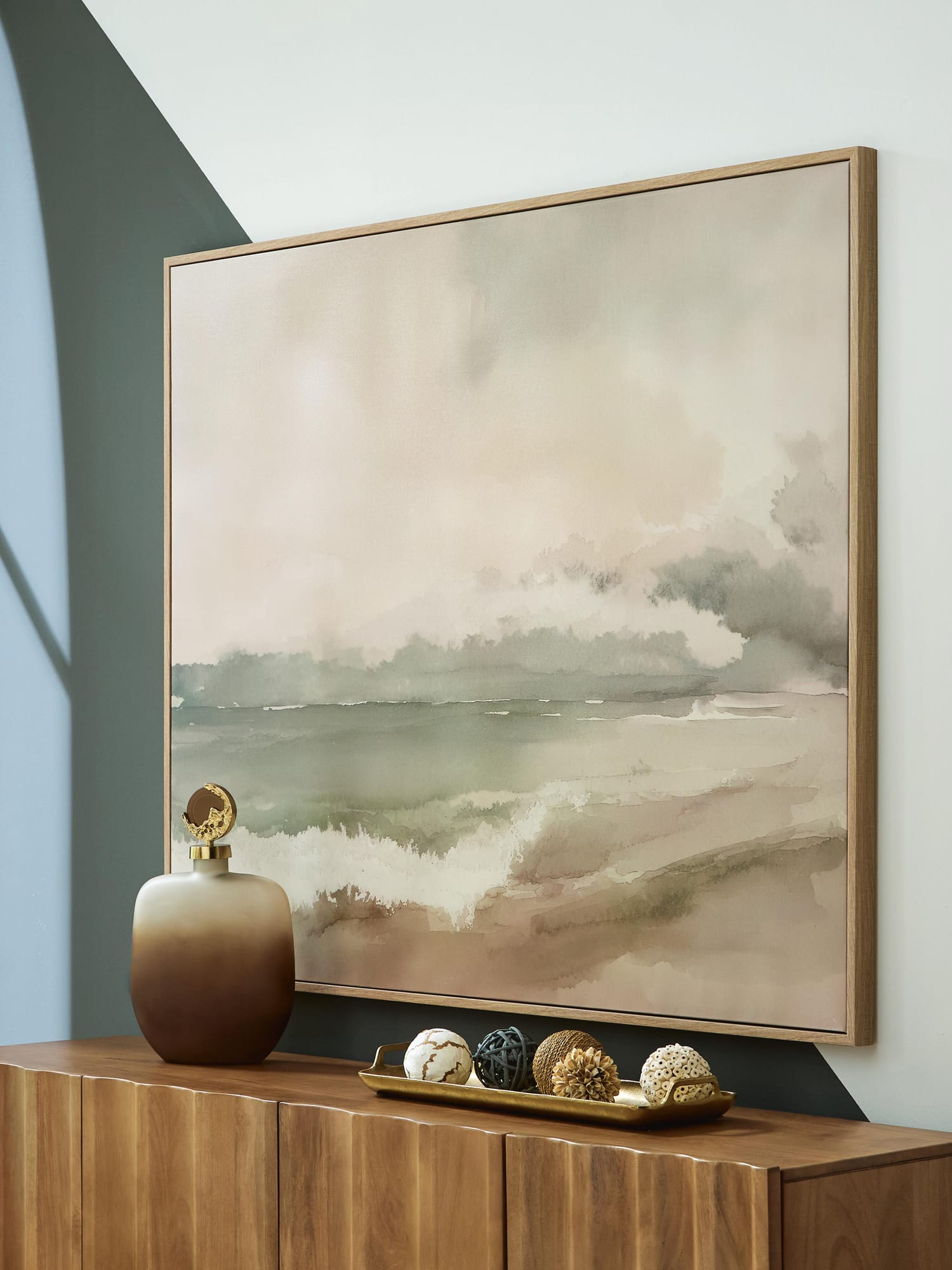 Vallus Blush/Green/Gray Wall Art from Ella Furniture