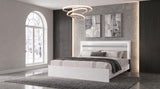 Viana Touch-Control LED Eastern King Platform Bed White High Gloss view 2