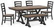 Wildenauer Brown/Black Dining Set view 2