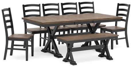 Wildenauer Brown/Black Dining Set view 3