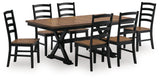 Wildenauer Brown/Black Dining Set view 6