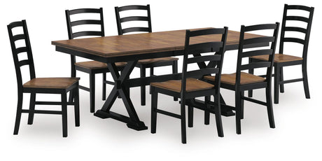 Wildenauer Brown/Black Dining Set view 6