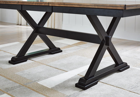Wildenauer Brown/Black Dining Set detail view