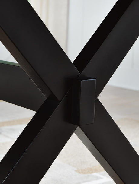 Wildenauer Brown/Black Dining Set finish detail