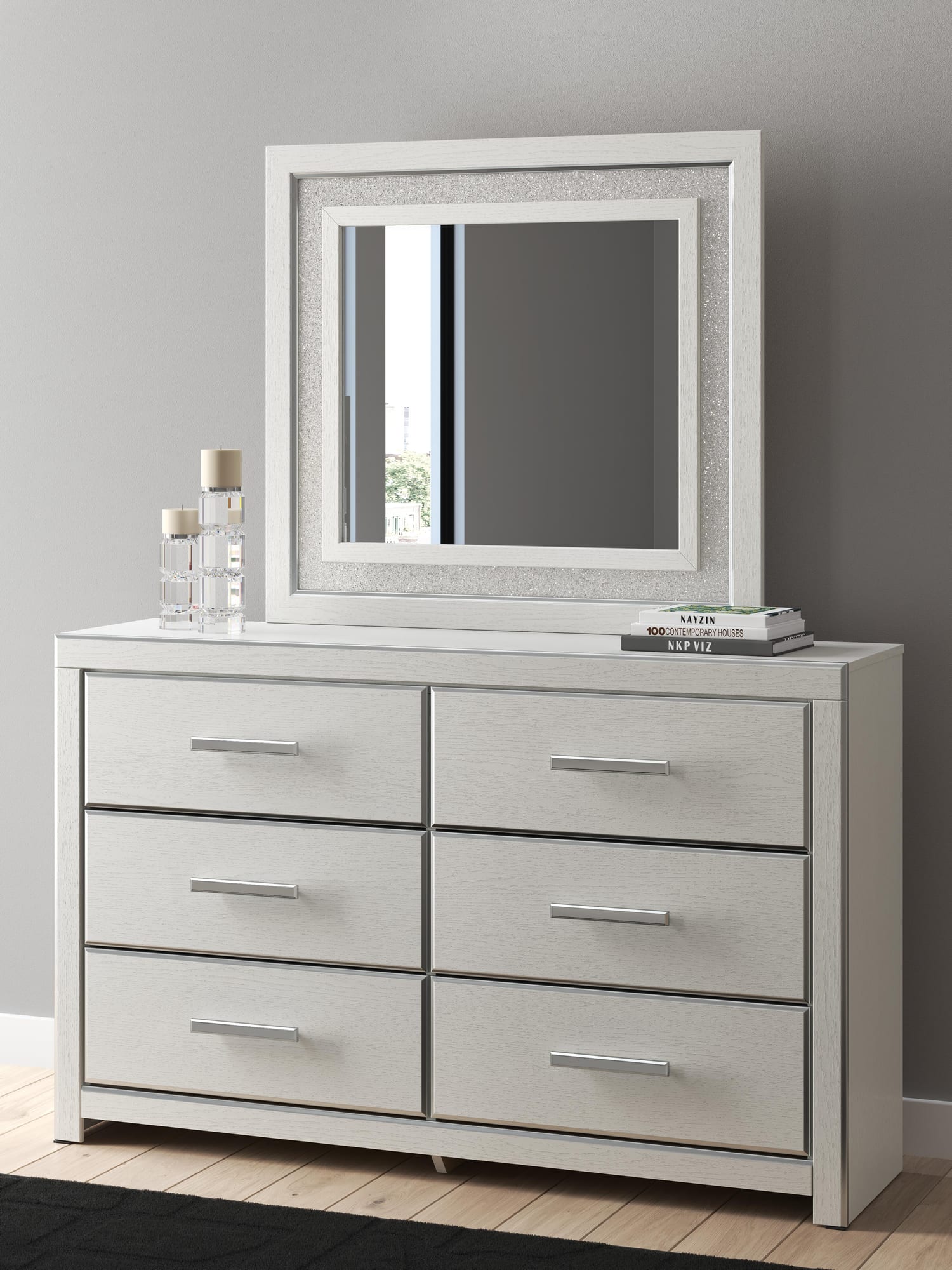 Zuraleus White Upholstered Bedroom Set view 16