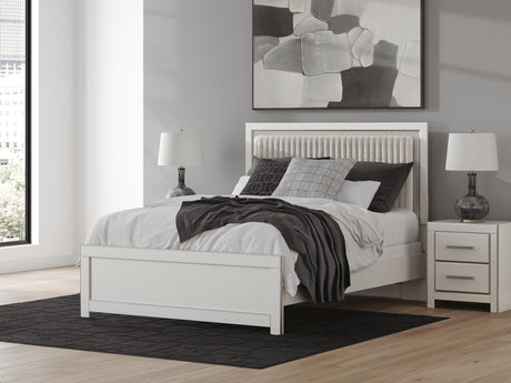 Zuraleus White Upholstered Panel Bedroom Set 2 view 10