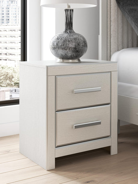 Zuraleus White Upholstered Panel Platform Storage Bedroom Set view 28