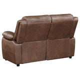 Ellington 2-piece Upholstered Padded Arm Sofa Set Dark Brown 508281-S2 - Ella Furniture