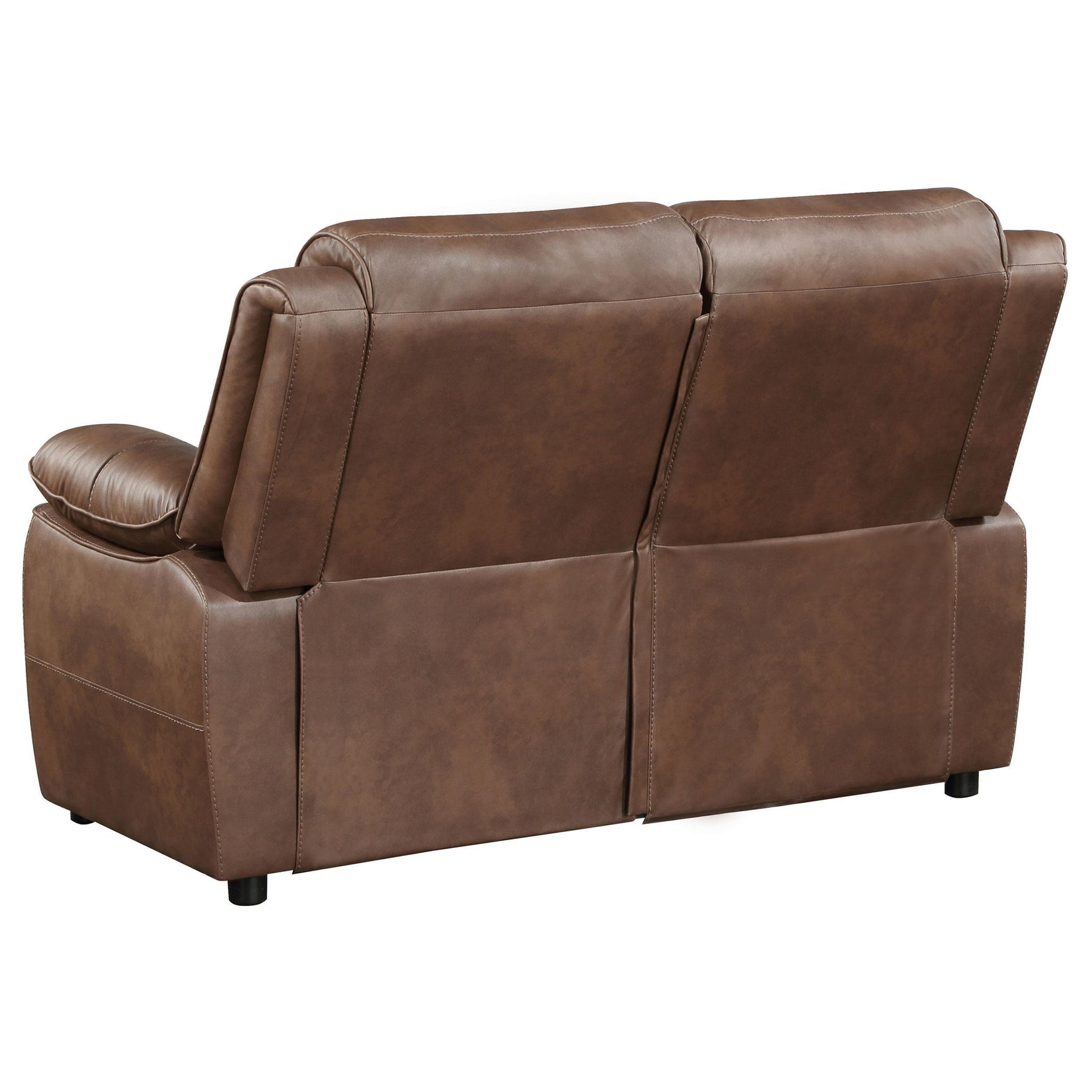 Ellington 2-piece Upholstered Padded Arm Sofa Set Dark Brown 508281-S2 - Ella Furniture