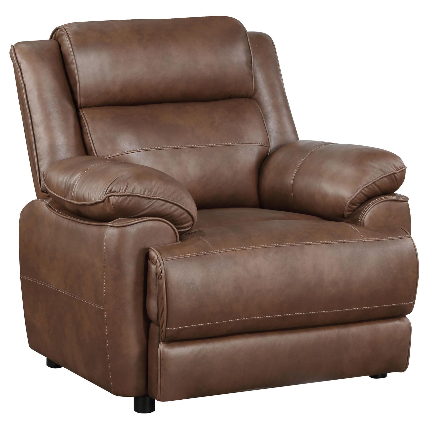 Ellington 3-piece Upholstered Padded Arm Sofa Set Dark Brown 508281-S3 - Ella Furniture
