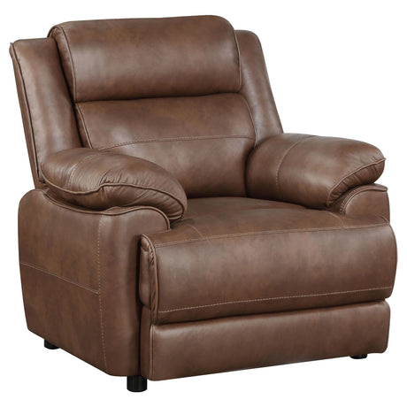 Ellington 3-piece Upholstered Padded Arm Sofa Set Dark Brown 508281-S3 - Ella Furniture