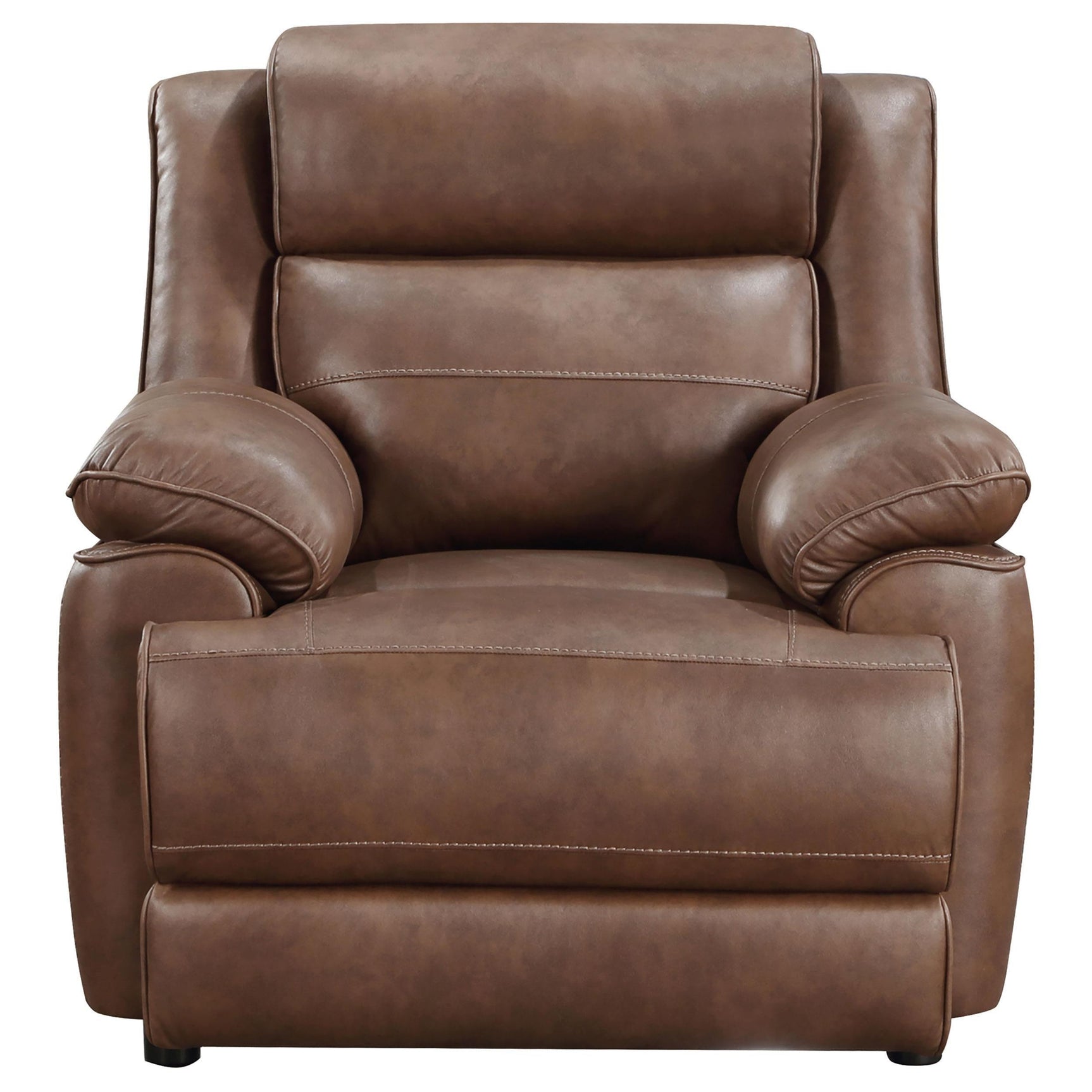 Ellington 3-piece Upholstered Padded Arm Sofa Set Dark Brown 508281-S3 - Ella Furniture