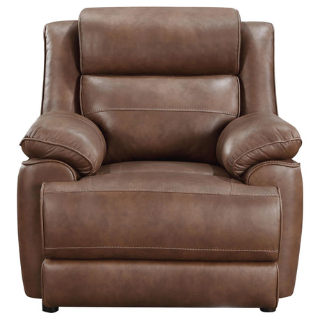 Ellington 3-piece Upholstered Padded Arm Sofa Set Dark Brown 508281-S3 - Ella Furniture