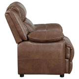 Ellington 3-piece Upholstered Padded Arm Sofa Set Dark Brown 508281-S3 - Ella Furniture