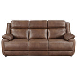 Ellington 3-piece Upholstered Padded Arm Sofa Set Dark Brown 508281-S3 - Ella Furniture