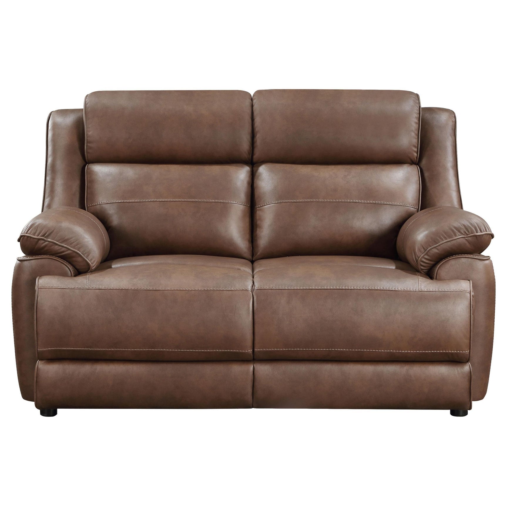 Ellington 3-piece Upholstered Padded Arm Sofa Set Dark Brown 508281-S3 - Ella Furniture