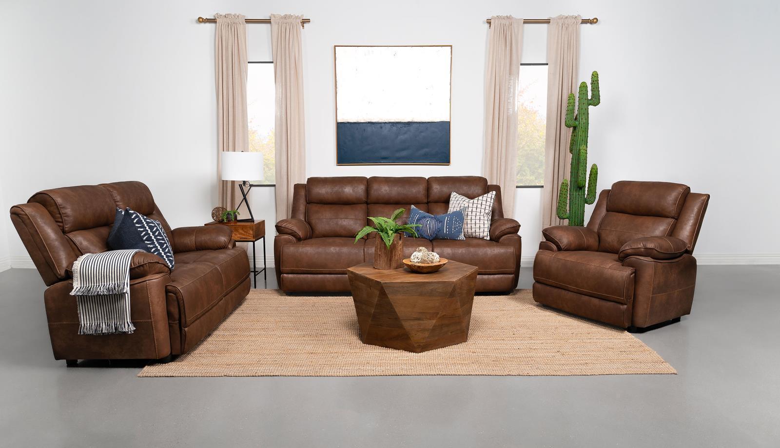 Ellington Upholstered Padded Arm Sofa Dark Brown 508281 [ETA: 3/28/2024] - Ella Furniture