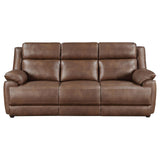 Ellington Upholstered Padded Arm Sofa Dark Brown 508281 [ETA: 3/28/2024] - Ella Furniture