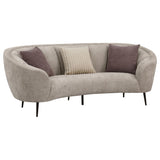 Ellorie 2-piece Upholstered Curved Sofa Set Beige 504837-S2 - Ella Furniture